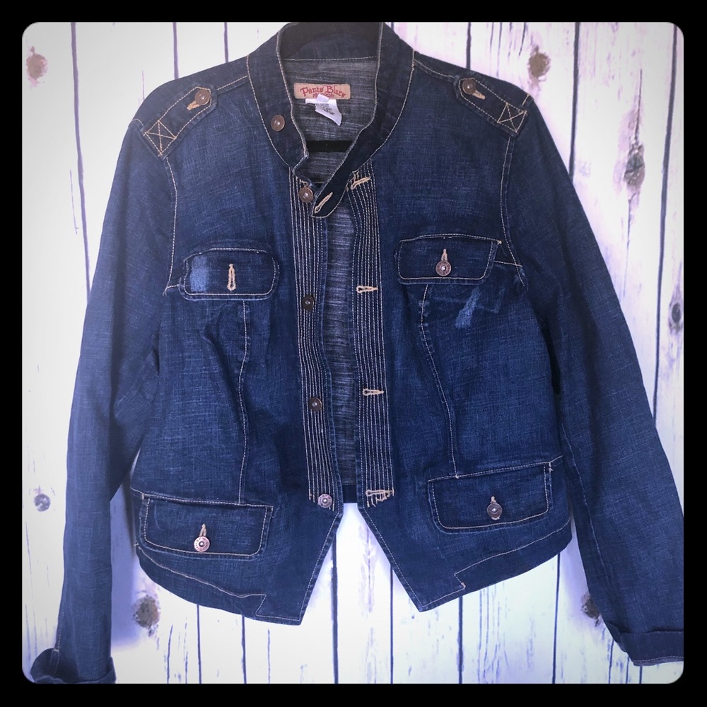 Paris Blues + Torrid Military Jean Jacket Plus 2X